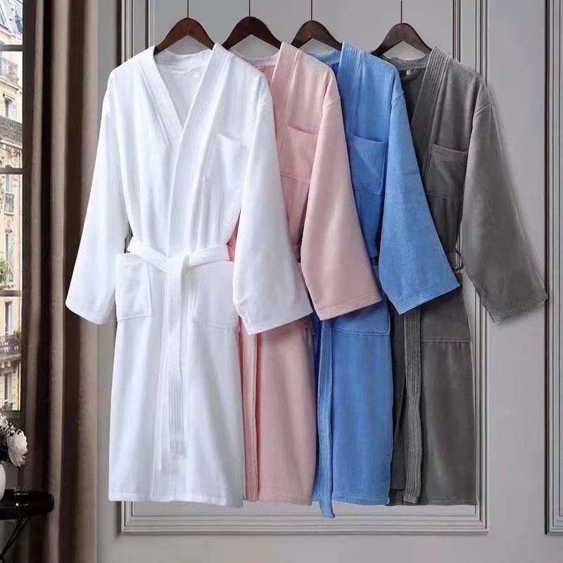 Nicefoto Hotel Supplies Pure Terry Bathrobe Pajamas Nightgown