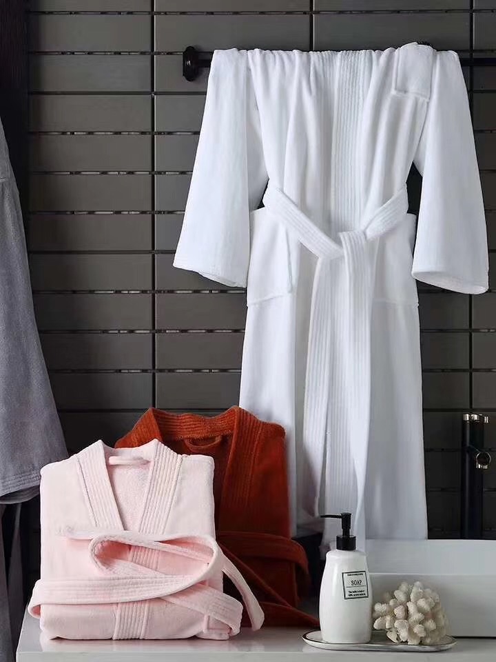 Nicefoto Hotel Supplies Pure Terry Bathrobe Pajamas Nightgown