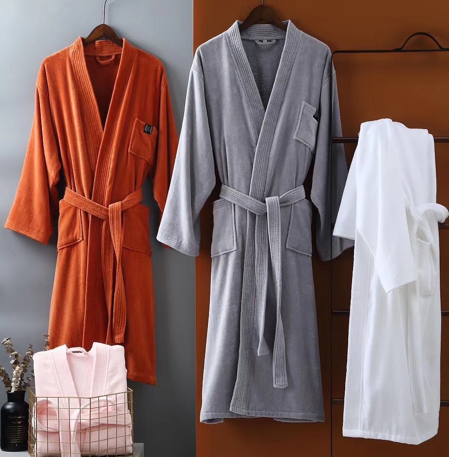 Nicefoto Hotel Supplies Pure Terry Bathrobe Pajamas Nightgown