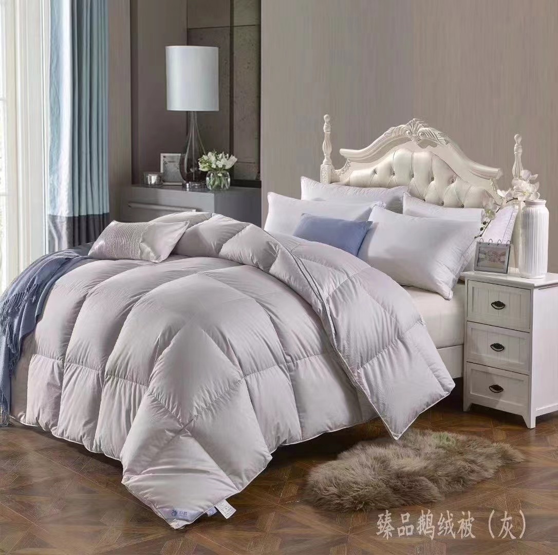 Nicefoto Hotel Supplies Five-Star Hotel 90% White Goose down Goose down Quilt 160S Satin Fabric