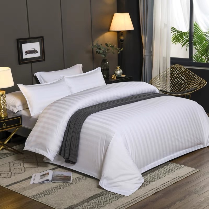 Nicefoto Hotel Supplies Satin Stripe Pillowcase Striped Cloth