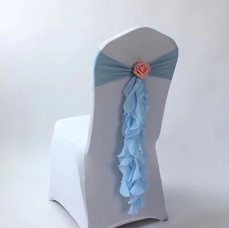 Nicefoto Hotel Supplies Hotel Elastic Chair Cover Strap Flower Decoration Flower Strap Chair Cover Flower