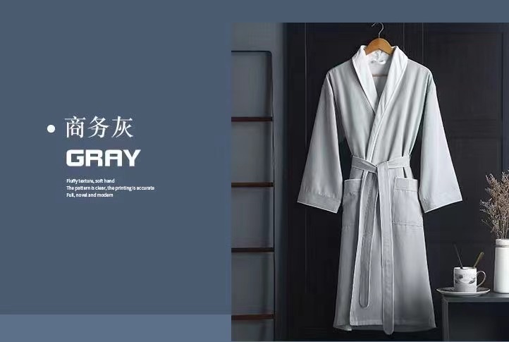 Nicefoto Hotel Supplies Five-Star Hotel Bathrobe Double Bathrobe