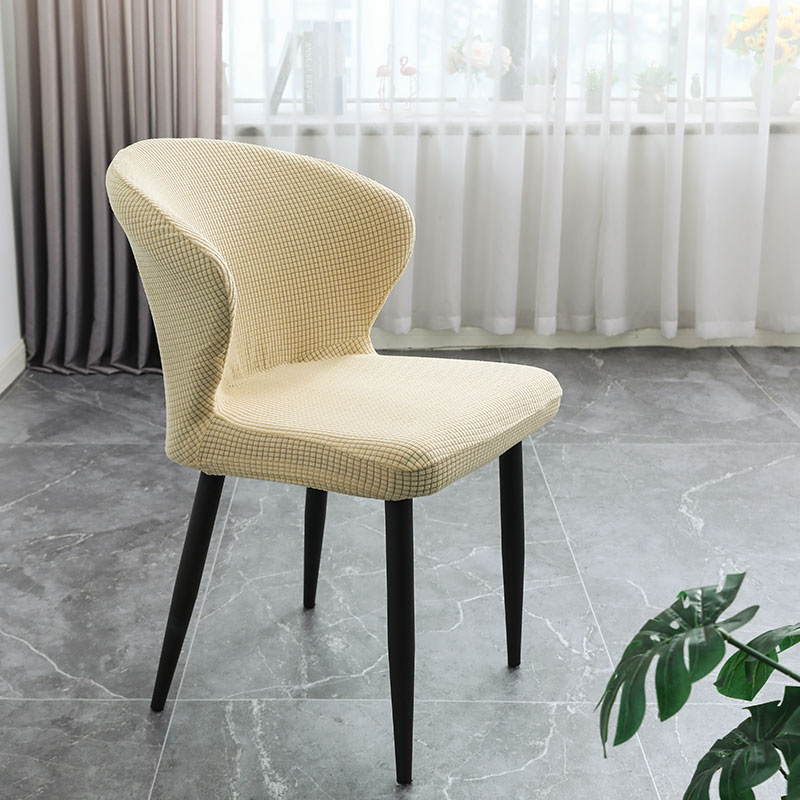 Nicefoto Hotel Supplies Dining Room Chair Cover Household Elastic Chair Cover Solid Color Half Chair Cover Polar Fleece Grand Armour