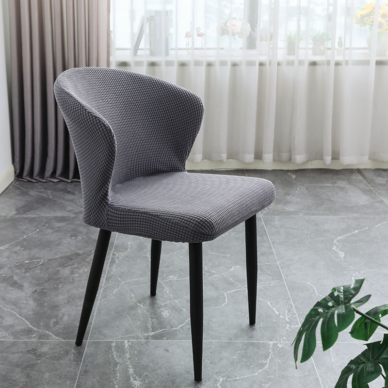 Nicefoto Hotel Supplies Dining Room Chair Cover Household Elastic Chair Cover Solid Color Half Chair Cover Polar Fleece Grand Armour