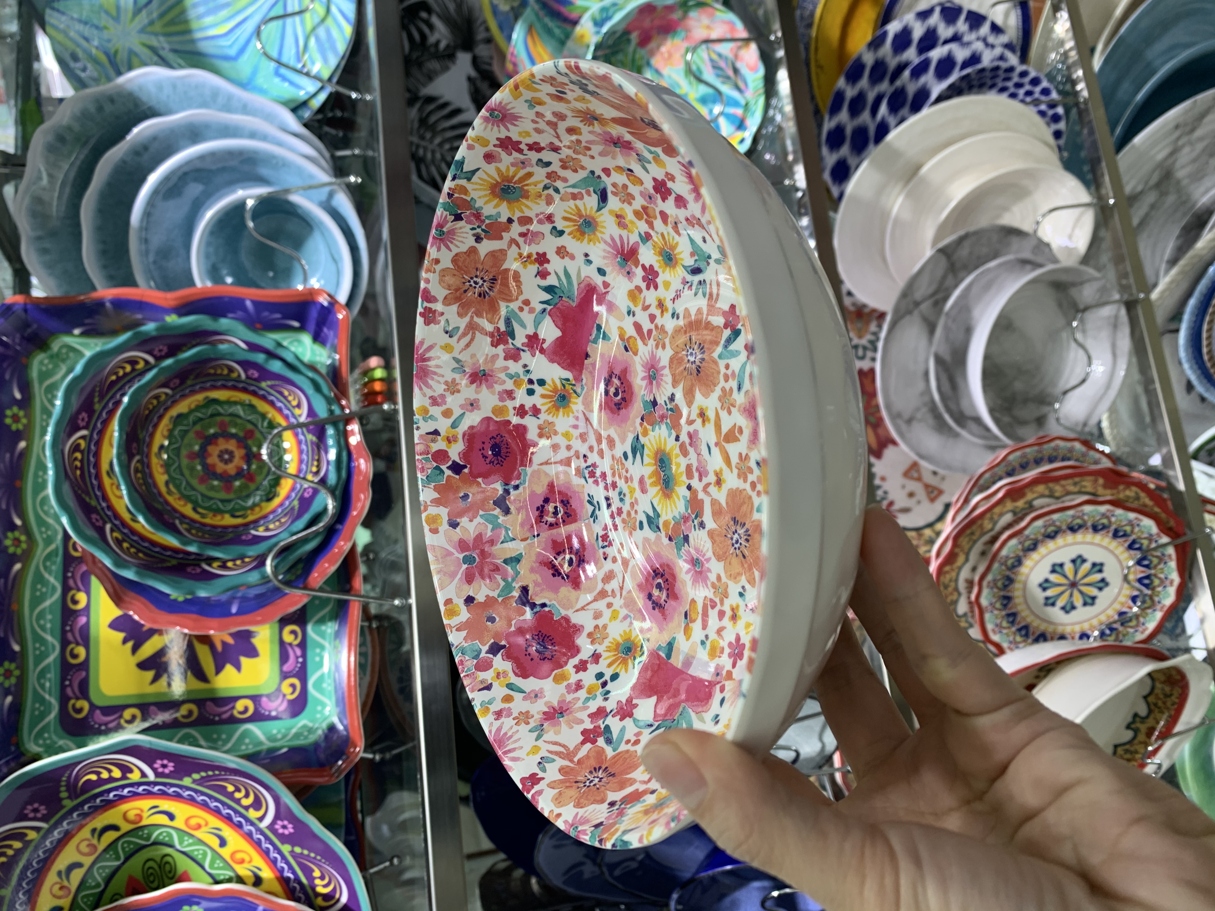 Imitation Porcelain Melamine Tableware Suit Bowl Dish & Plate Tray Set Factory Direct Sales