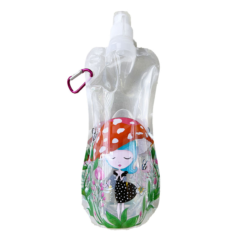 High Temperature Resistant Suction Nozzle Foldable Children Water Bag Custom Portable Folding Water Bag Cup Bottle Kettle