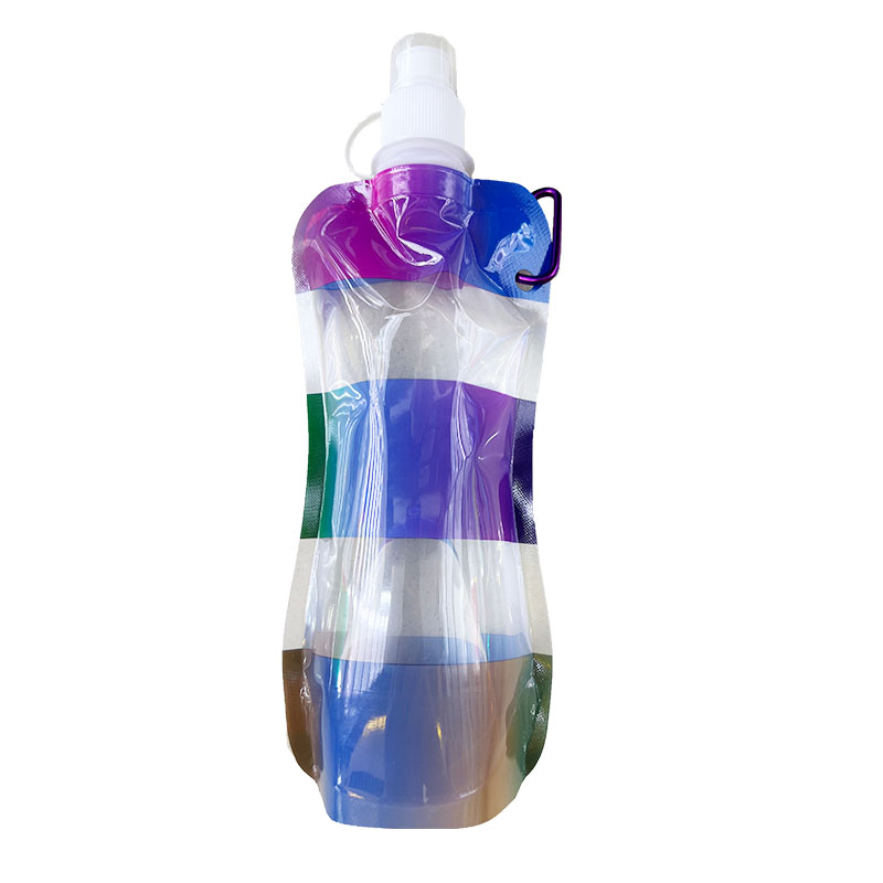 Outdoor Portable Water Bag Drinking Transparent Water Bag Foldable Customized Portable Sports Bottle Water Bag Cup Bottle
