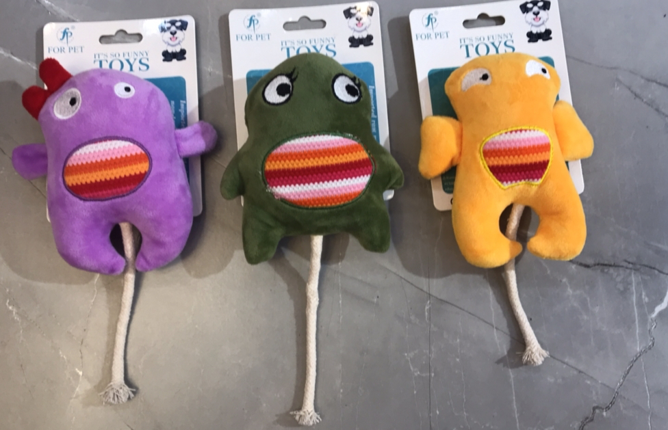 宠物毛绒玩具 尾巴绳结三款动物SP73297