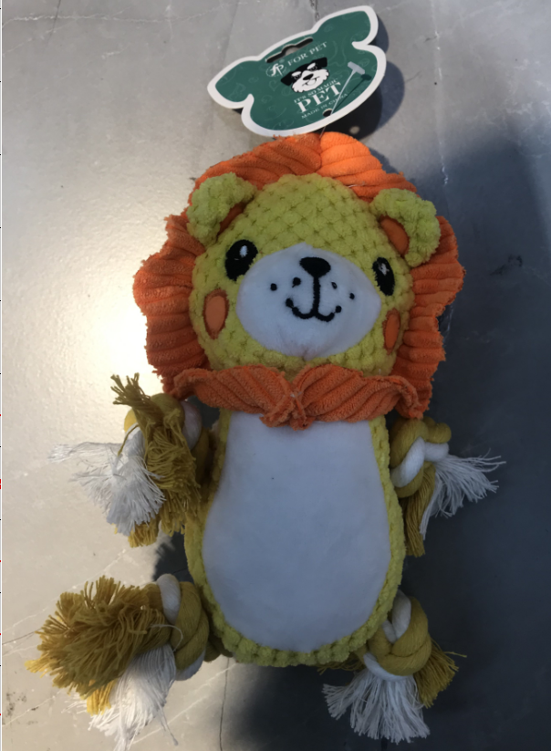 宠物毛绒玩具 YC狮子（玉米绒+棉绳）SP73363