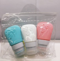 旅行分装瓶 印花
硅胶三件套
（小号）SP74234