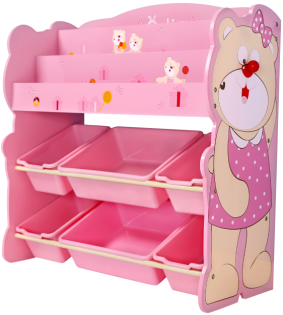 樱桃熊多功能收纳架-粉红色SP71548
