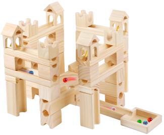 80粒原木色弹珠积木SP71493