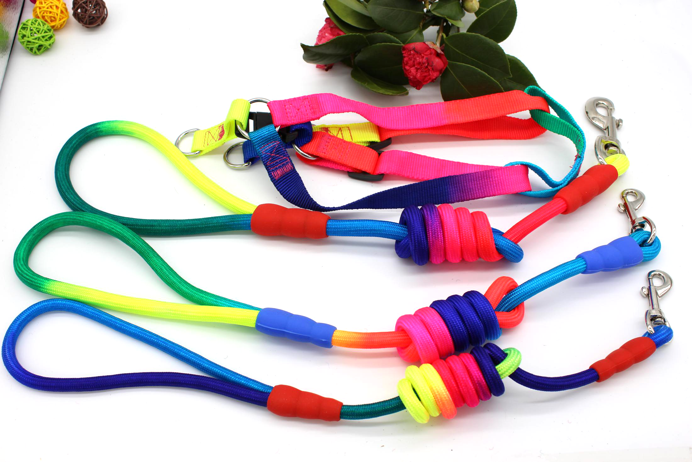 宠物用品 七彩圆绳+胸背SP75579