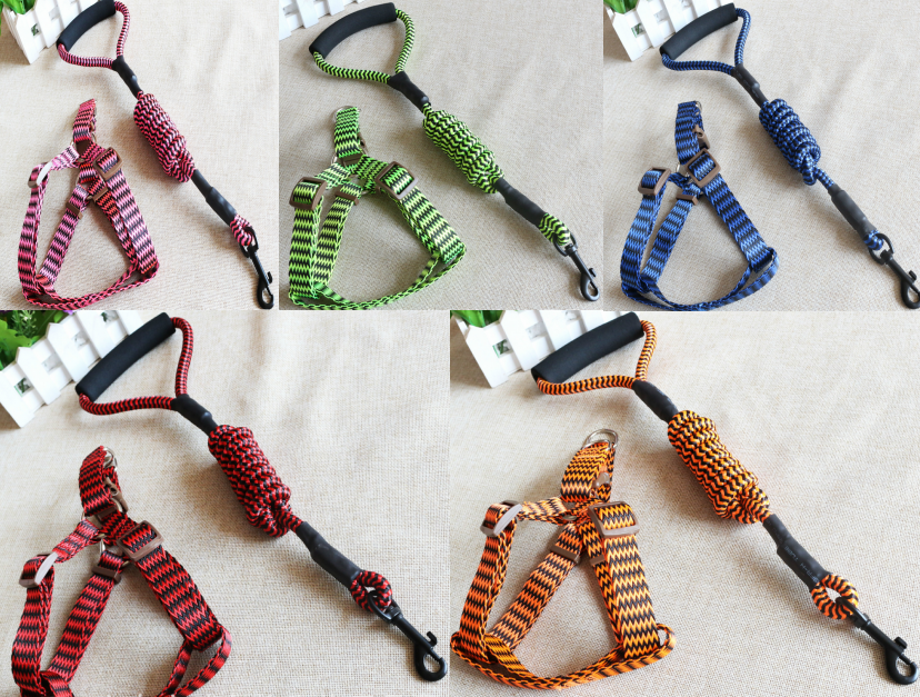 宠物用品 横波浪圆绳+胸背SP75515