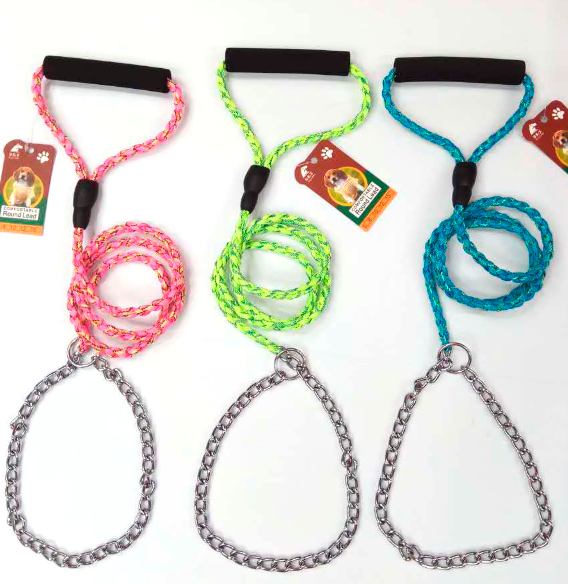 宠物用品 麻花手编绳+铁链SP75589