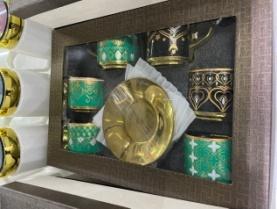 陶瓷器具镀金咖啡杯碟SP75166