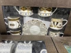 陶瓷器具镀金咖啡杯碟SP75263