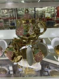 陶瓷器具镀金咖啡杯碟SP75288