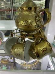 陶瓷器具镀金咖啡杯碟SP75301