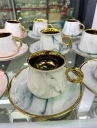 陶瓷器具镀金咖啡杯碟SP75295