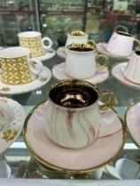 陶瓷器具镀金咖啡杯碟SP75298