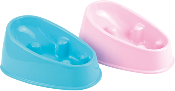 宠物饮水进食碗斜口慢食碗大号SP75780