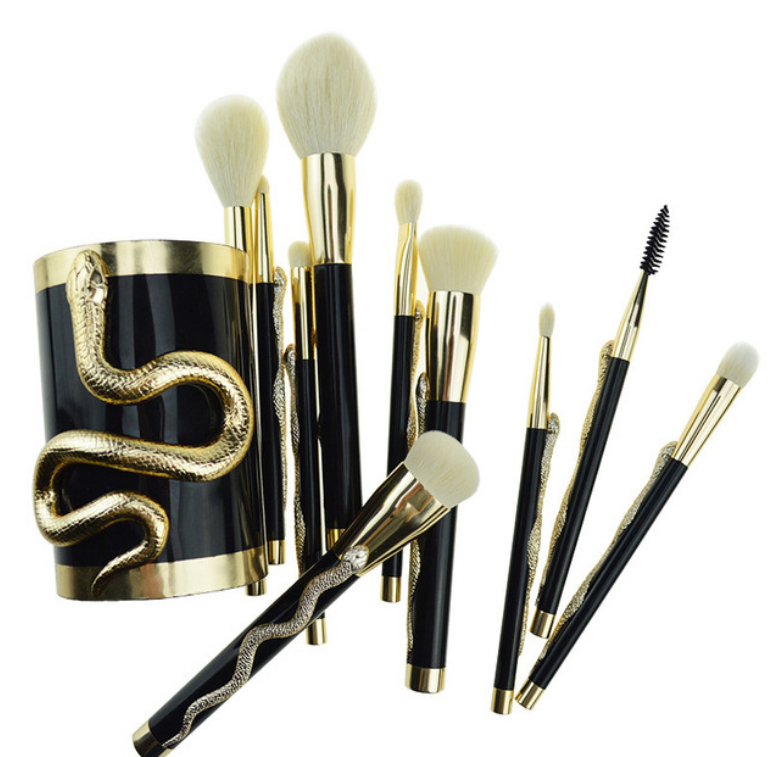 化妆刷 蛇刷十支套装
+刷桶SP74476