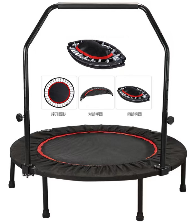 带扶手可折叠蹦床(弹簧)SP74671