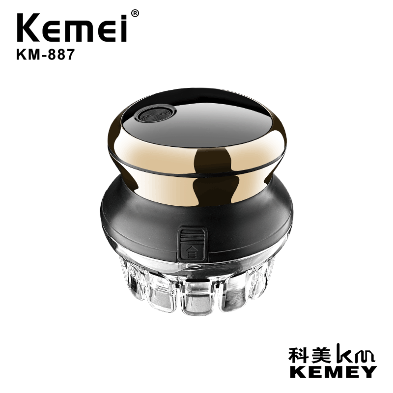 KM-887全自动男士理发器360度理发刀头电动修剪器USB全方位理发理发器详情图1