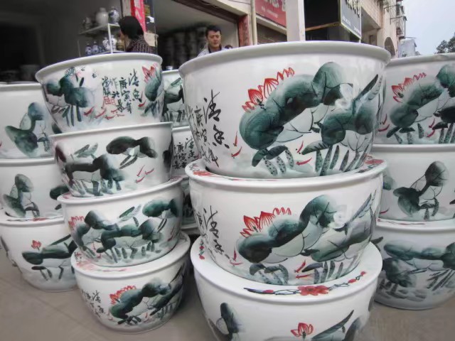 Jingdezhen ceramic aquarium pot thumbnail