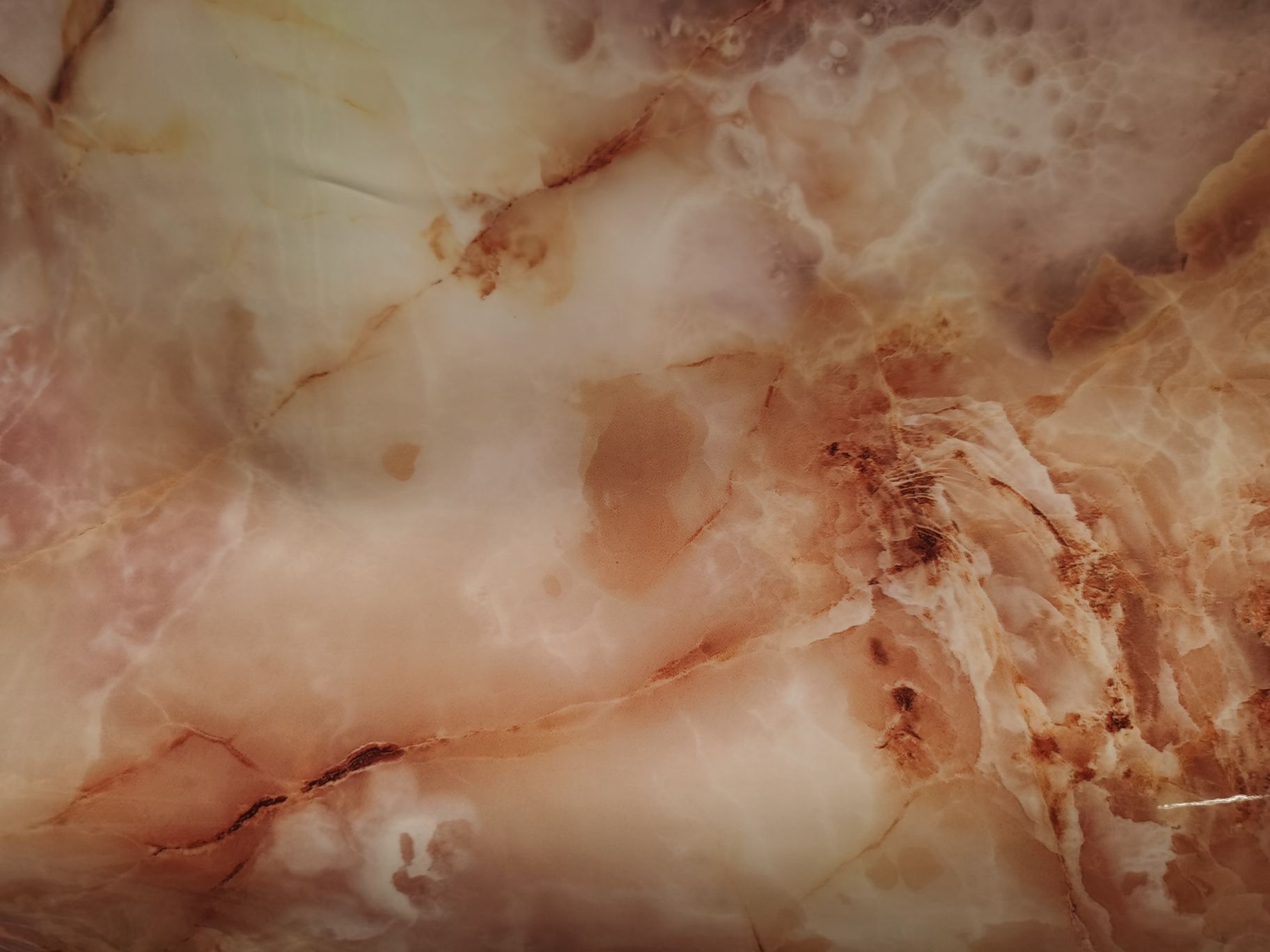 High-gloss marble texture of pu leather