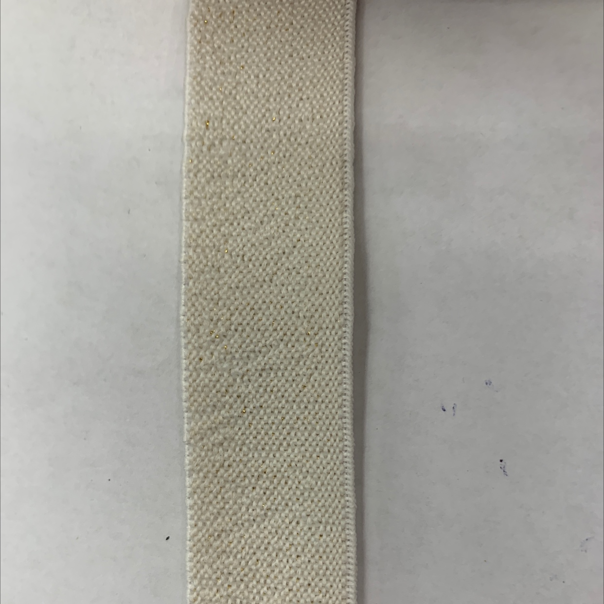 2.5 cm gold wire straight textured elastic band details Picture