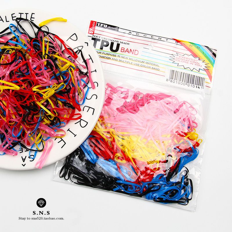 【 Exclusive Event 】 Take a shot and get five! Free shipping for Xiaoqingxing disposable bagged small rubber bands for children Specification image