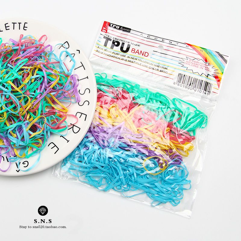 【 Exclusive Event 】 Take a shot and get five! Free shipping for Xiaoqingxing disposable bagged small rubber bands for children details Picture