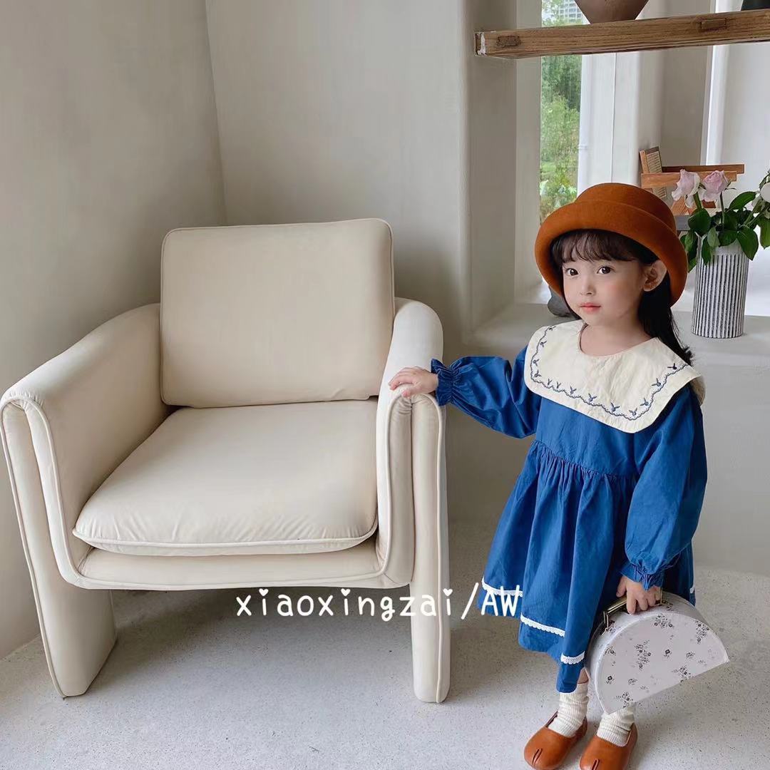 فتاة صغيرة، ثوب منفوخ، فقاعة، تنورة جديدة من طراز Huanzi Boy، من طراز Sea details Picture