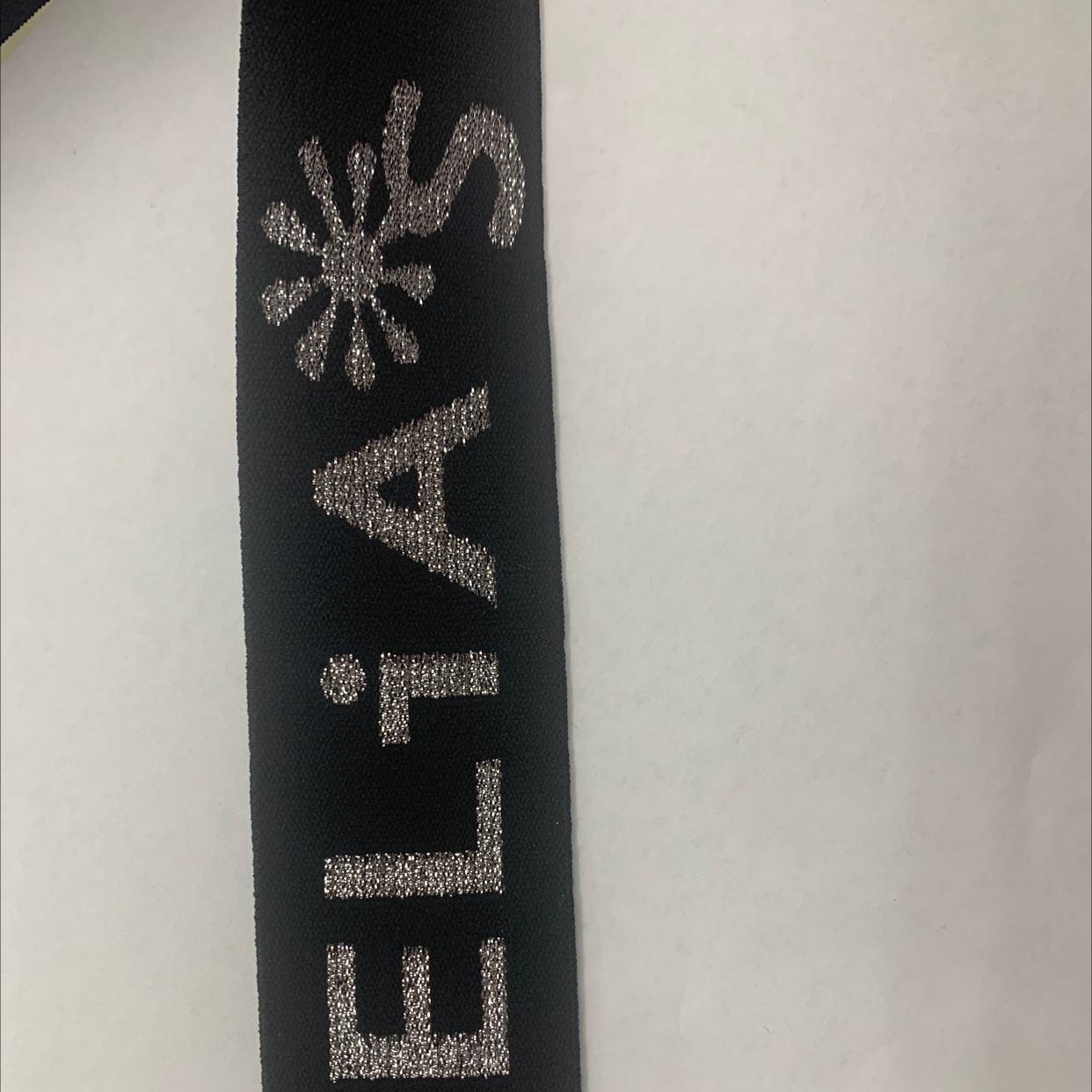 3.8 Jacquard ribbon, nylon ribbon, silver thread