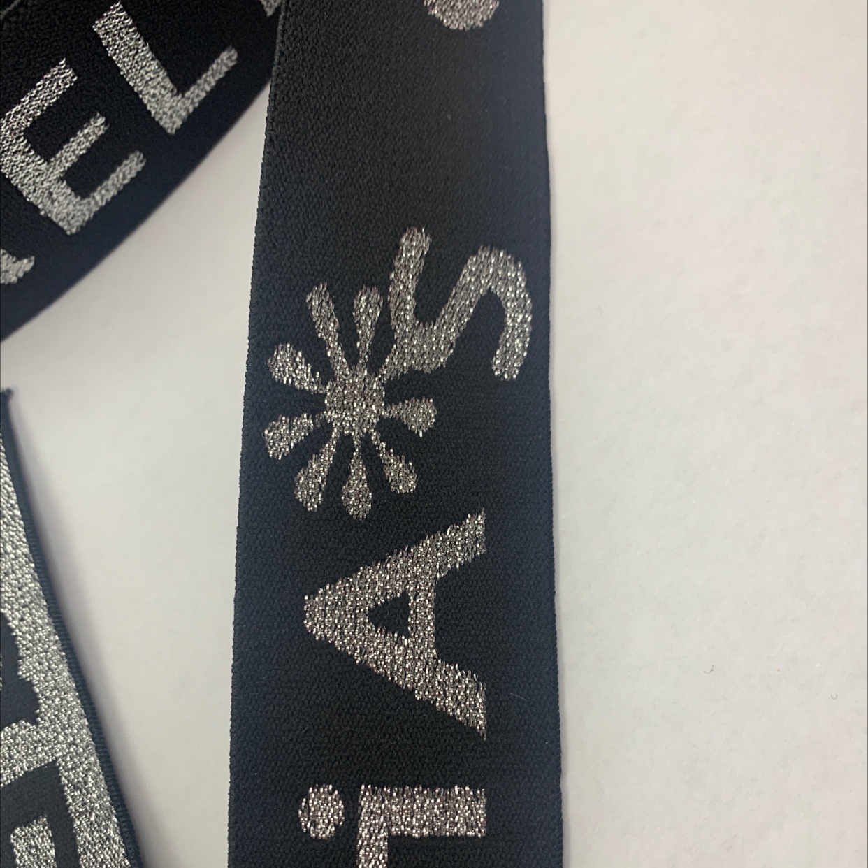3.8 Jacquard ribbon, nylon ribbon, silver thread Specification image