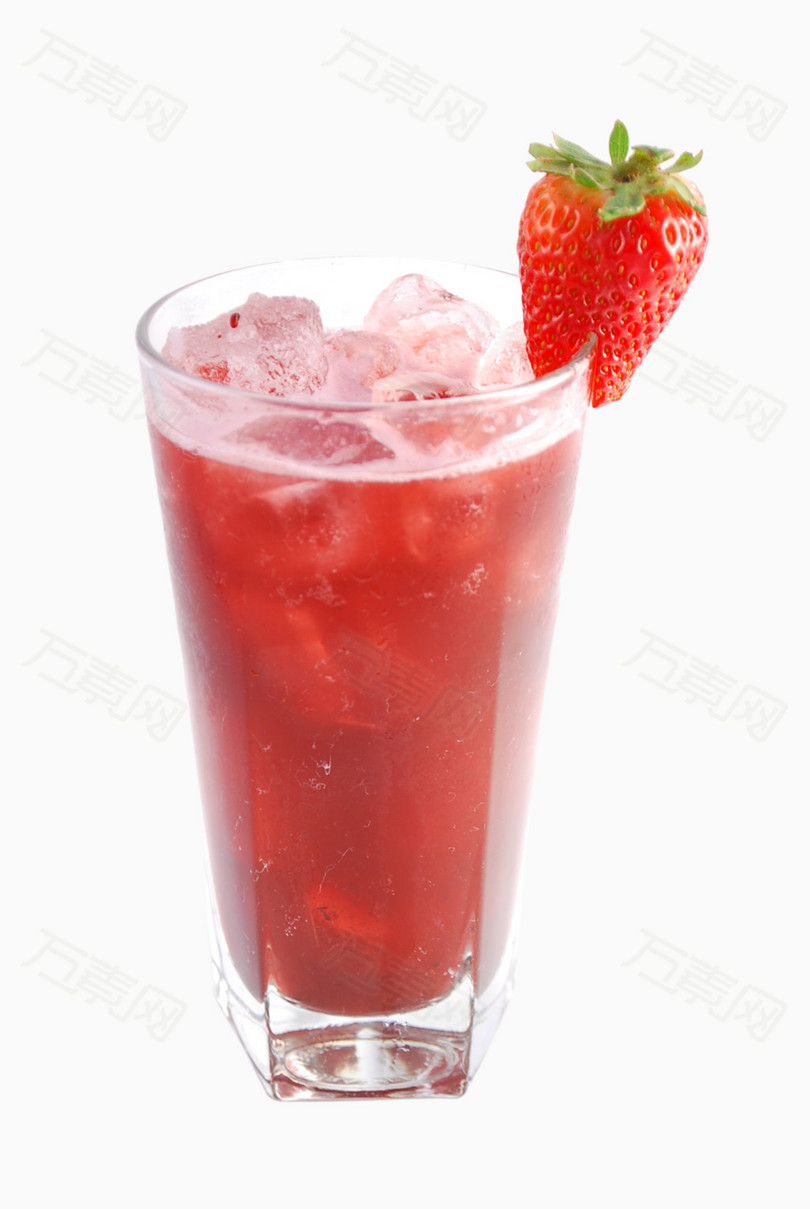 鲜榨果汁草莓果汁细节图