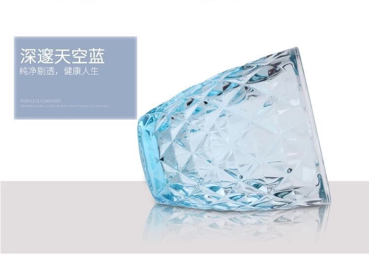Manufacturers Direct Sales Of High-Grade European Creative Relief Glass Cup Cup Color Cold Water Cup Gargle Cup Juice Cup full figure
