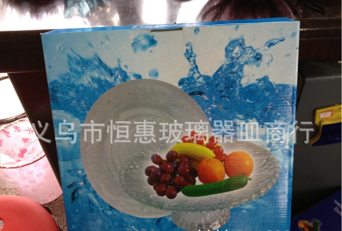 厂家批发水晶玻璃RBC高脚蛋糕盘水果糖果盘 玻璃艺品餐具礼品 详情图7