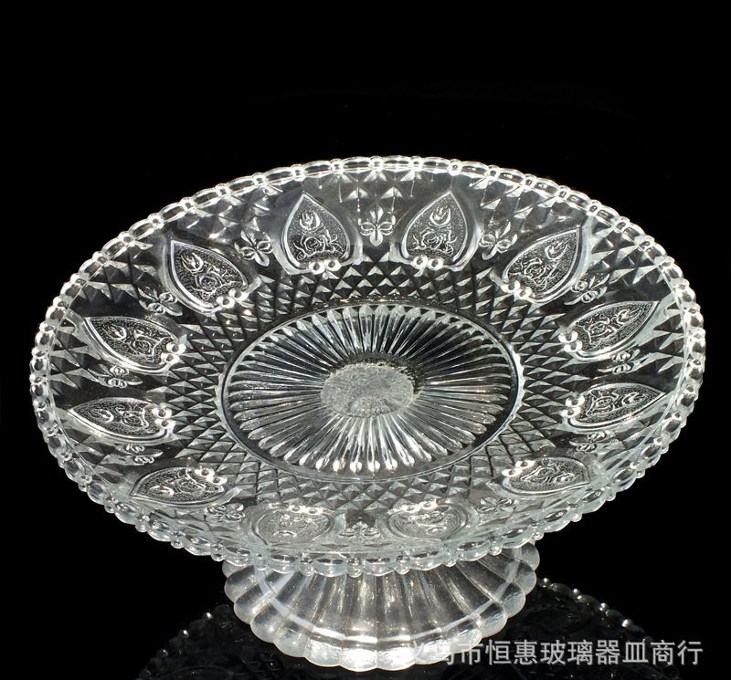 Manufacturers Wholesale Crystal Glass Rbc High Foot Cake Plate Fruit Bowl Glass Art Tableware Gifts full figure