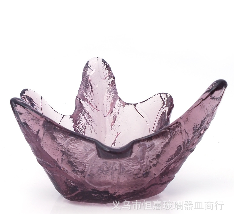 Factory wholesale of glass bowls, plates, dishes, snack plates, seasoning plates, chopstick racks, two-in-one hotel glass bowls, plates and dishes Specification image