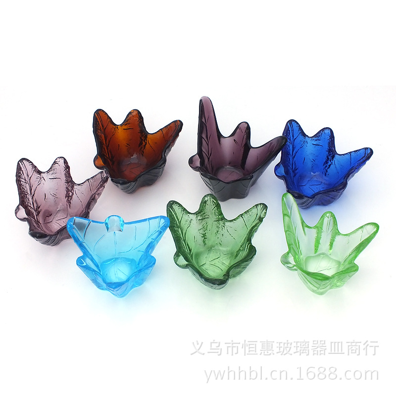 Factory wholesale of glass bowls, plates, dishes, snack plates, seasoning plates, chopstick racks, two-in-one hotel glass bowls, plates and dishes detail image 1