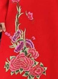 大红色时尚女装细节图