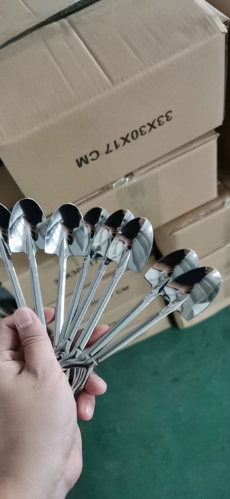 Stainless steel coffee spoon details Picture