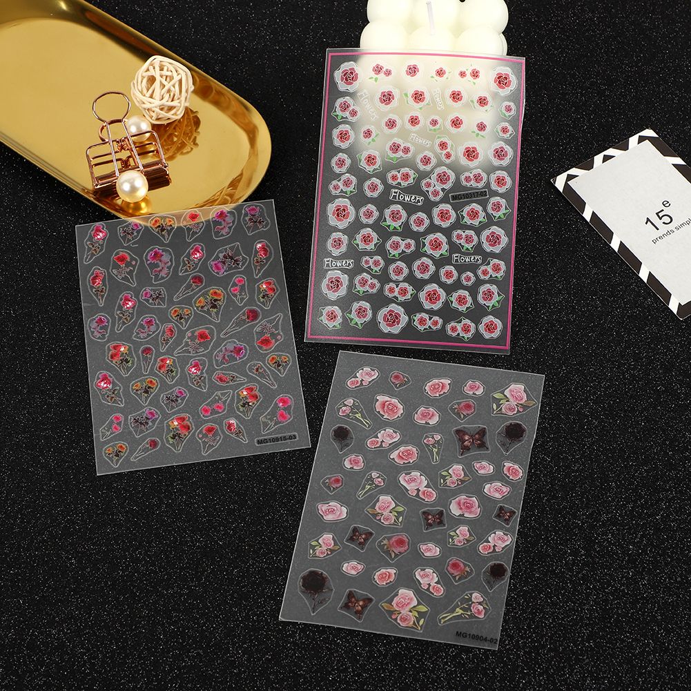 MG process ins nail stickers with adhesive backing have good adhesion, strong realism, very clear patterns, and a wide variety of styles. Factory direct sales of thin and tough new process adhesive stickers with many styles