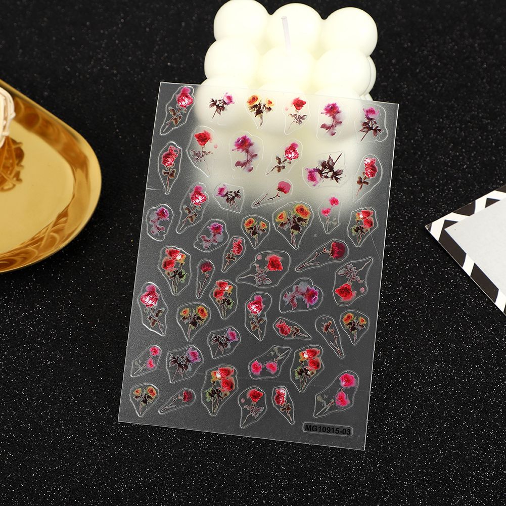 MG process ins nail stickers with adhesive backing have good adhesion, strong realism, very clear patterns, and a wide variety of styles. Factory direct sales of thin and tough new process adhesive stickers with many styles Item Picture