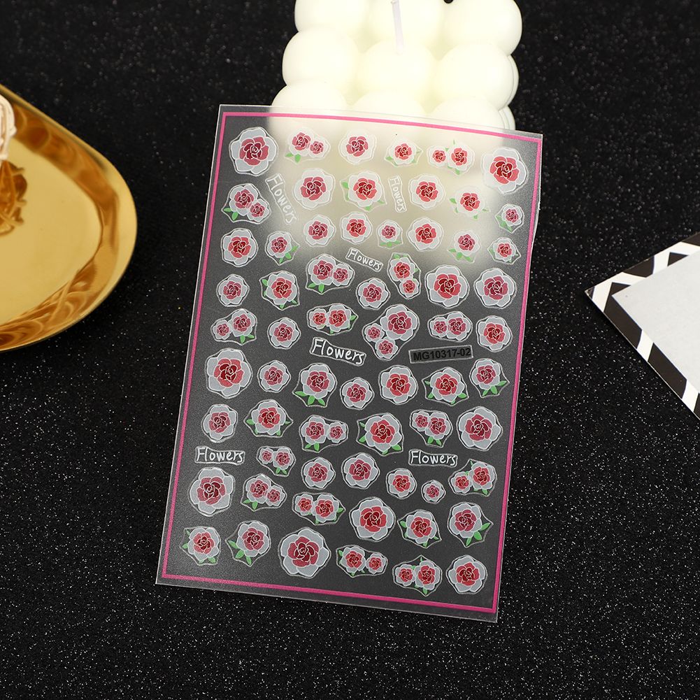 MG process ins nail stickers with adhesive backing have good adhesion, strong realism, very clear patterns, and a wide variety of styles. Factory direct sales of thin and tough new process adhesive stickers with many styles Specification image