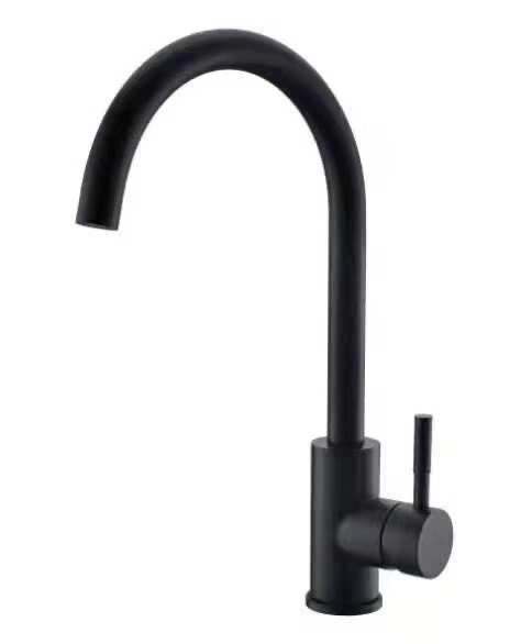 Black sink faucet